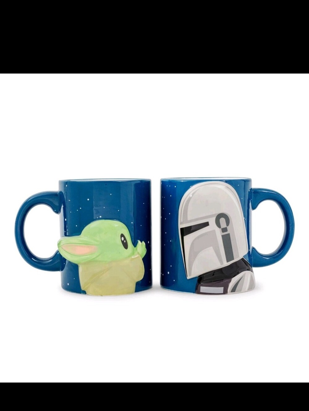 Star Wars: The Mandalorian And Grogu Sculpted Ceramic Mugs | Set of 2